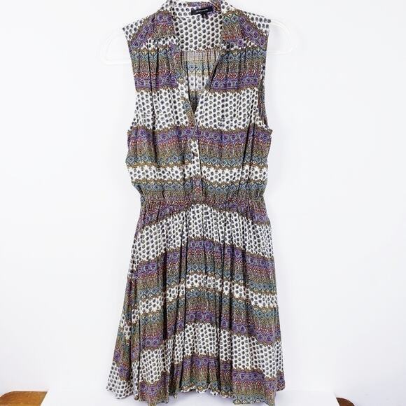 𝅺Portmans of Australia Floral‎ Sleeveless Fit & Flare Shirt Dress Size 10 - Picture 9 of 9